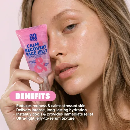 Calm & Recover Face Jelly – Cooling Gel-to-Serum für gestresste Haut | A.N.D. beauty