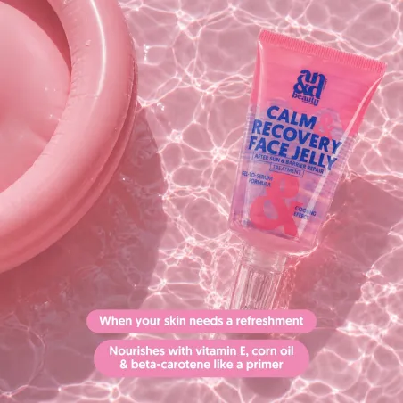 Calm & Recover Face Jelly – Cooling Gel-to-Serum für gestresste Haut | A.N.D. beauty