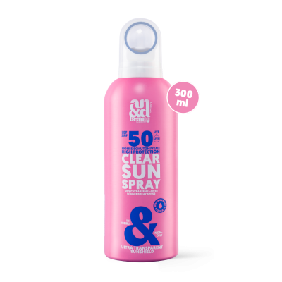 Clear Sun Spray SPF 50 – Transparenter Sonnenschutz für Gesicht & Körper | A.N.D. beauty