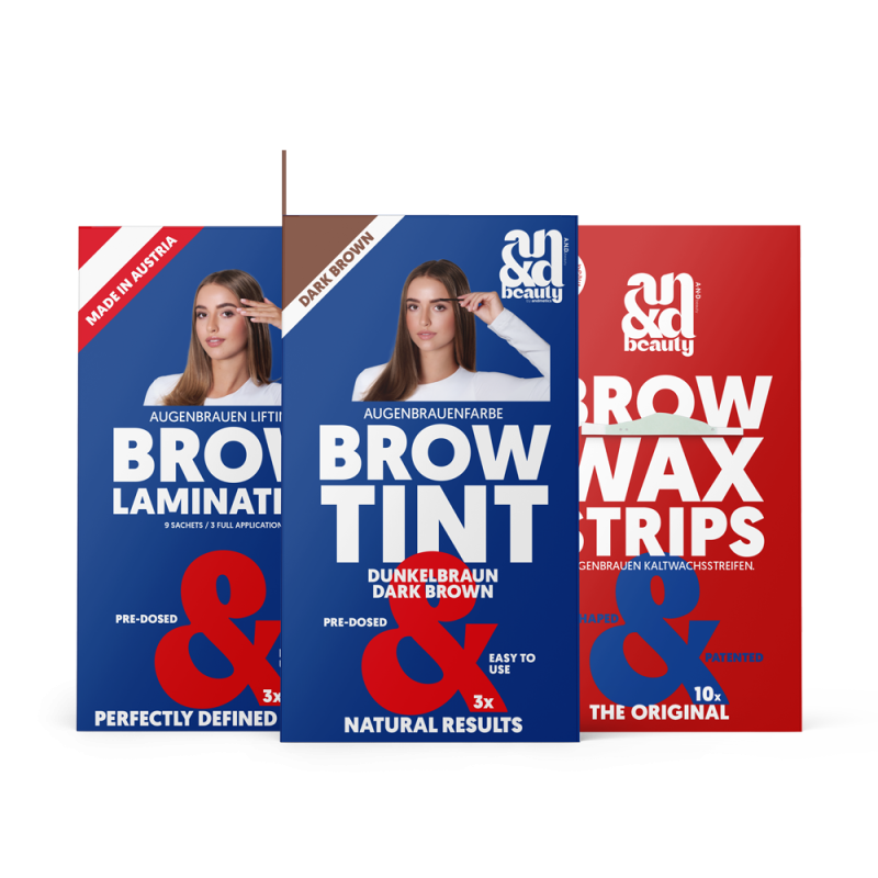 A.N.D. Brow Bundle - darkbrown