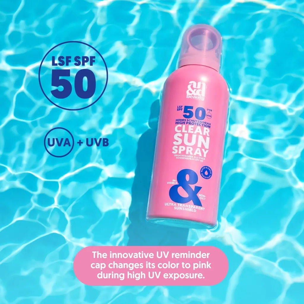 Clear Sun Spray SPF 50 – Transparenter Sonnenschutz XXL SPF Addict Bundle | A.N.D. beauty