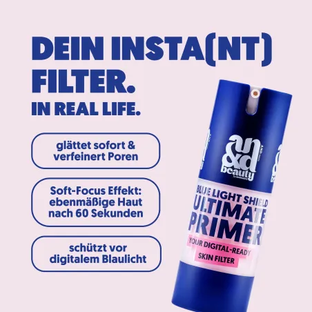 Blue Light Shield Ultimate Primer – Glättender Primer mit Blaulicht-Filter | A.N.D. beauty