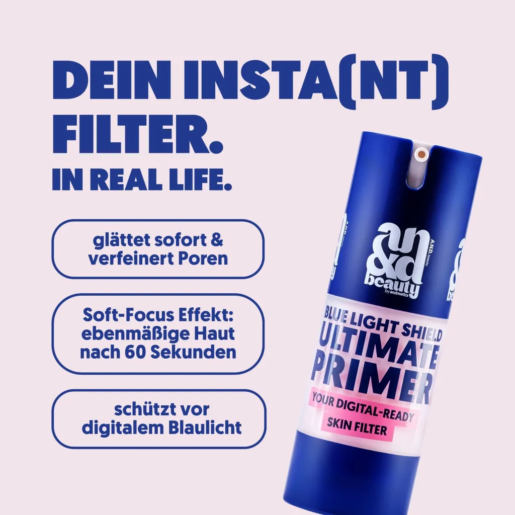Blue Light Shield Ultimate Primer – Glättender Primer mit Blaulicht-Filter | A.N.D. beauty