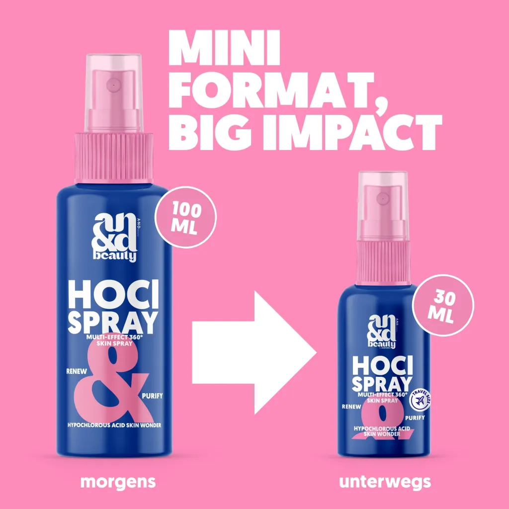 A.N.D. beauty – Mini HOCl Spray 30 ml | Viral Skin Hero To Go