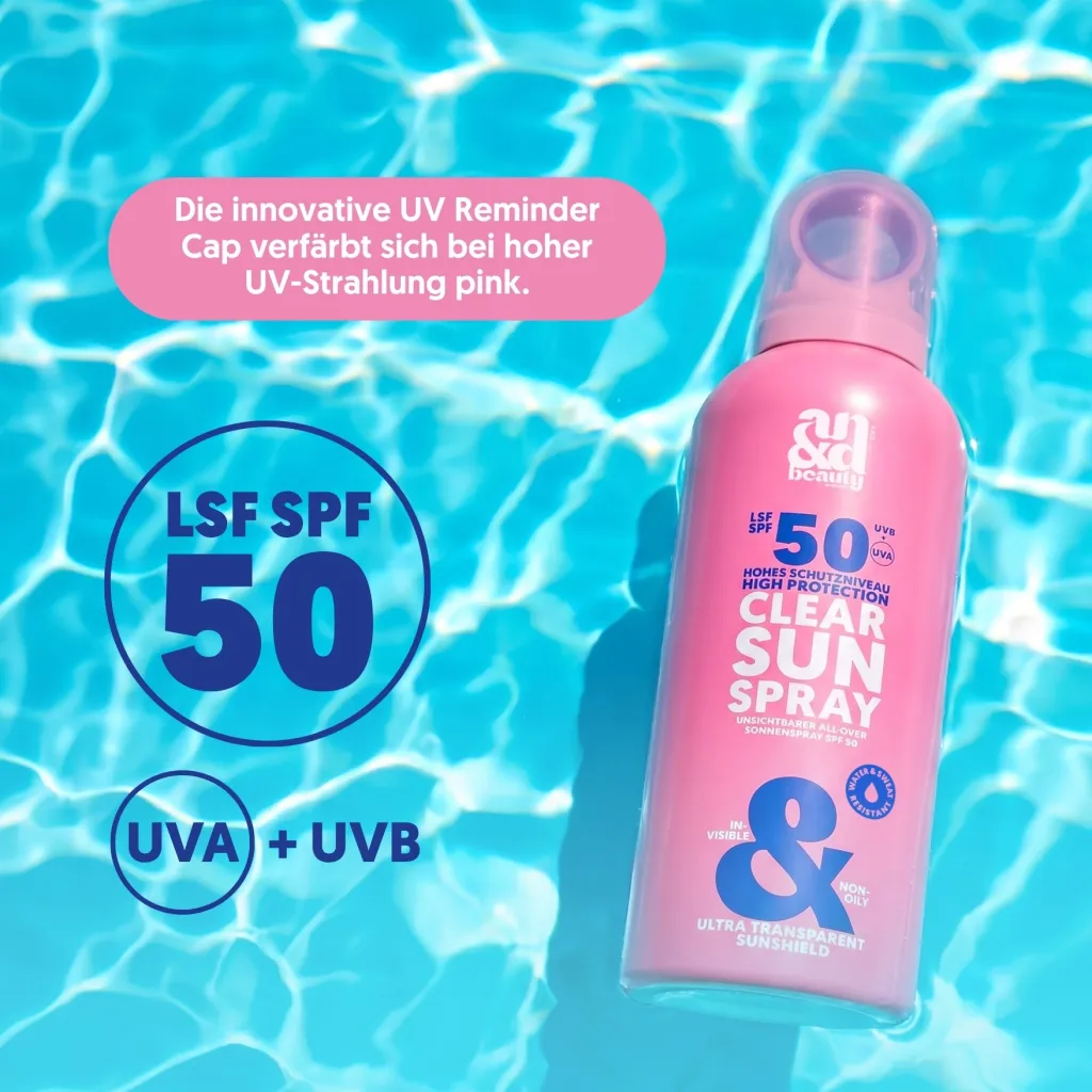Clear Sun Spray SPF 50 – Transparenter Sonnenschutz XXL SPF Addict Bundle | A.N.D. beauty