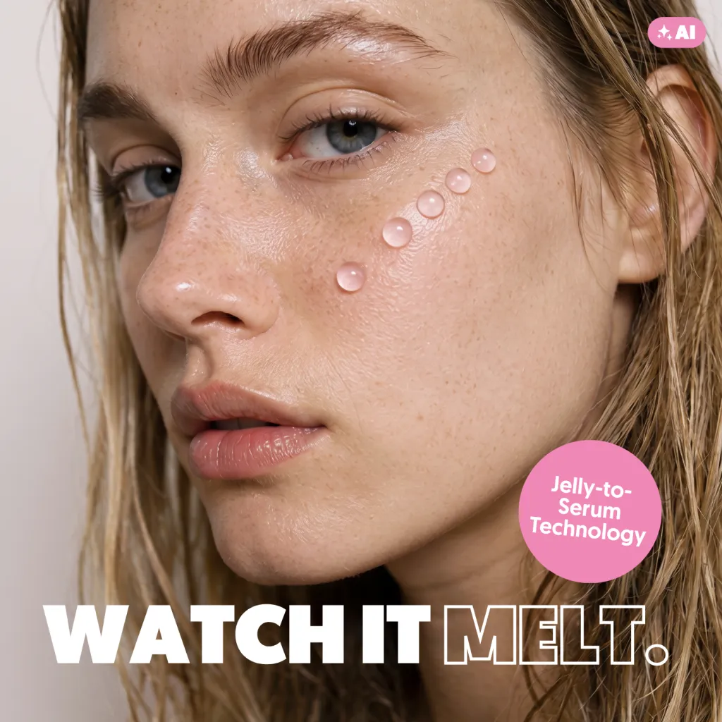 Calm & Recover Face Jelly – Cooling Gel-to-Serum für gestresste Haut | A.N.D. beauty