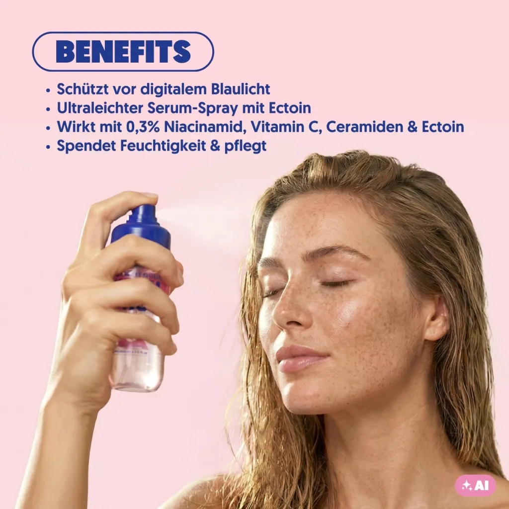 Blue Light Shield Serum Mist – Gesichtsspray mit Niacinamide | A.N.D. beauty