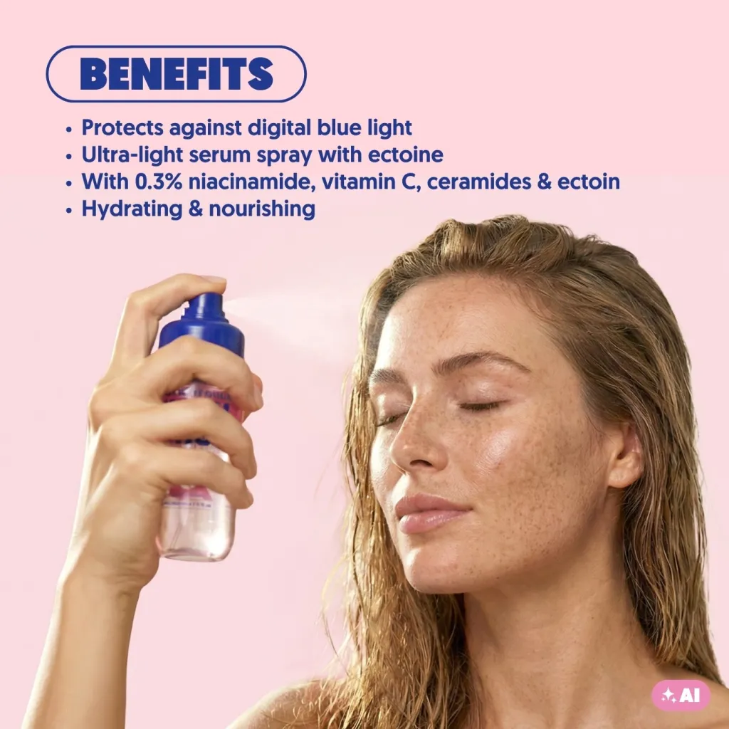 Blue Light Shield Serum Mist – Gesichtsspray mit Niacinamide | A.N.D. beauty