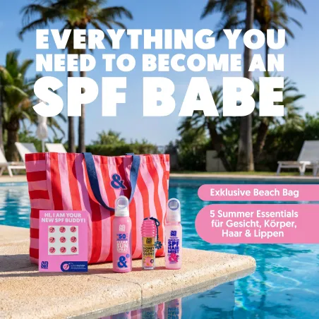 SPF Babe Bundle – Summer Essentials mit Beach Bag | A.N.D. beauty