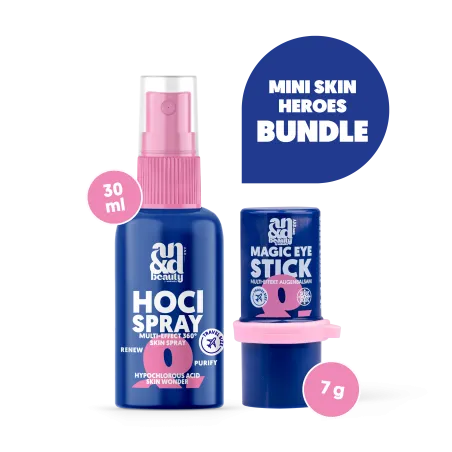 Mini Skincare Bundle – Mini HOCl Spray & Mini Magic Eye Stick | A.N.D. beauty