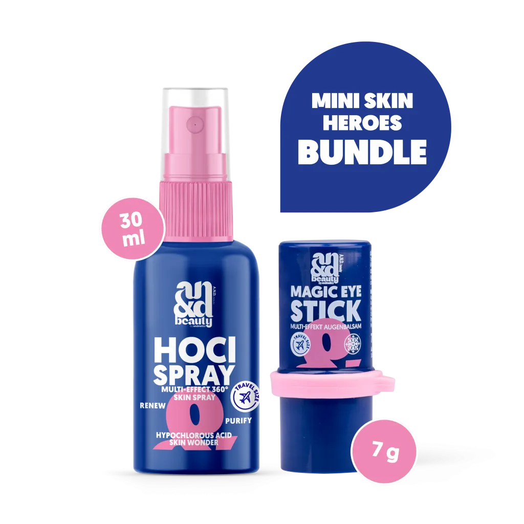 Mini Skincare Bundle – Mini HOCl Spray & Mini Magic Eye Stick | A.N.D. beauty