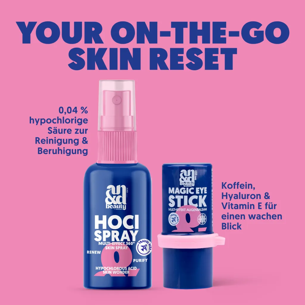 Mini Skincare Bundle – Mini HOCl Spray & Mini Magic Eye Stick | A.N.D. beauty