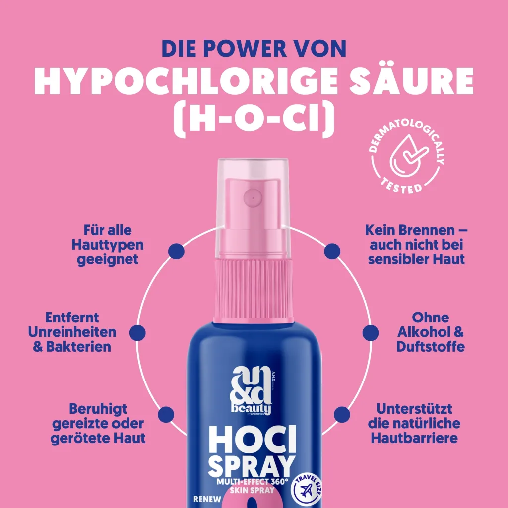HOCl Spray refreshing spray with hypochlorous acid | A.N.D. beauty