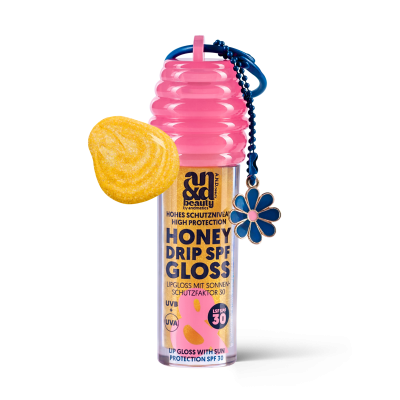 Honey Drip SPF Gloss SPF 30 – High Shine Lip Gloss with SPF | A.N.D. beauty