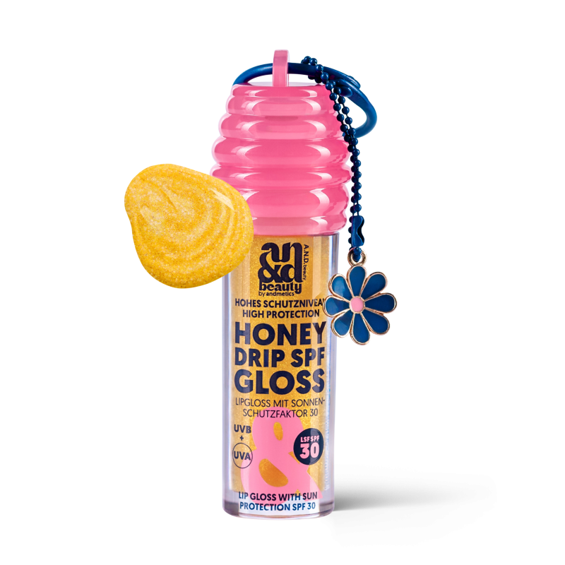 Honey Drip SPF Gloss SPF 30 – High Shine Lip Gloss with SPF | A.N.D. beauty