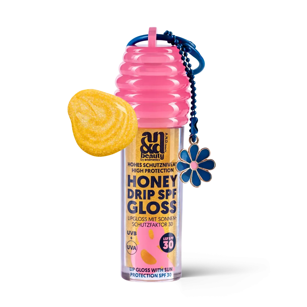 Honey Drip SPF Gloss SPF 30 – High Shine Lip Gloss with SPF | A.N.D. beauty