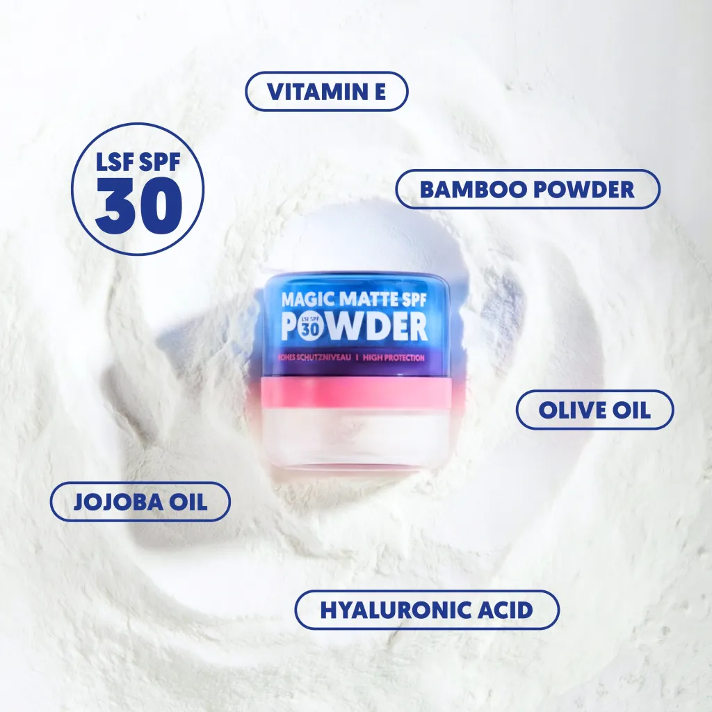 Magic Matte SPF Powder SPF 30 – Transparentes SPF Puder für Touch-ups | A.N.D. beauty