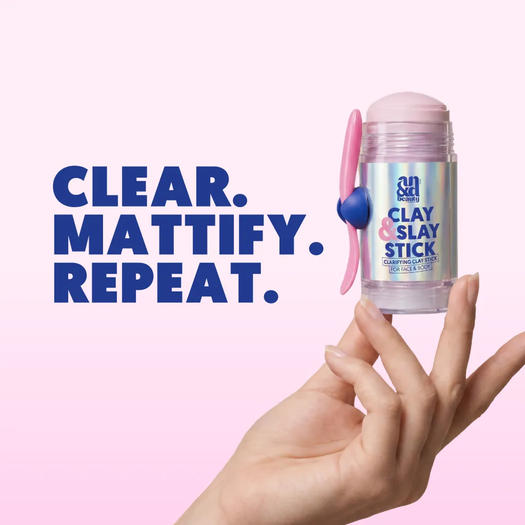 Clay & Slay Stick – Pink Clay Mask, Cleanser & Spot Treatment | A.N.D. beauty