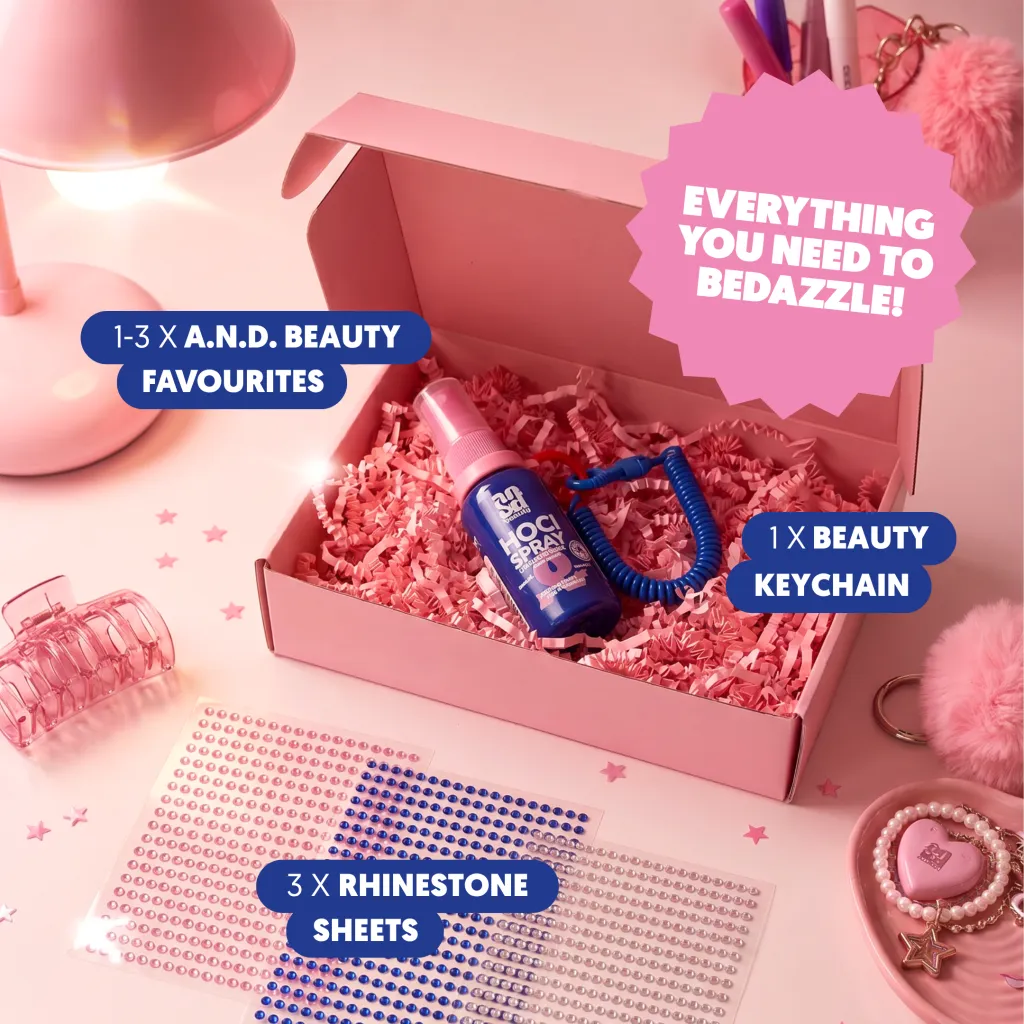 Bedazzle Kit | DIY Beauty Kit mit Glitzersteinen & Bag Charm | A.N.D. beauty
