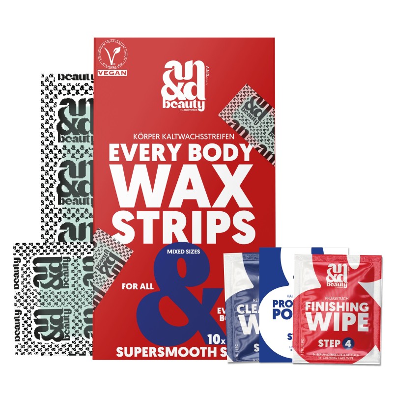 Body Wax Strips – Kaltwachsstreifen für alle Körperstellen | A.N.D. Beauty