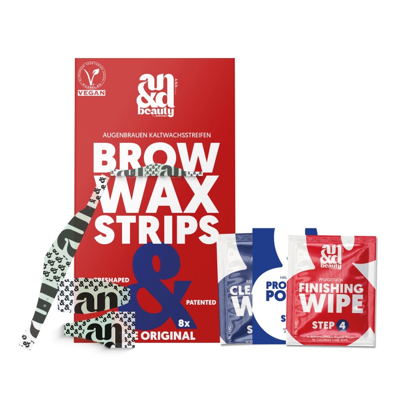 Brow Wax Strips – Augenbrauen Kaltwachsstreifen | A.N.D. Beauty