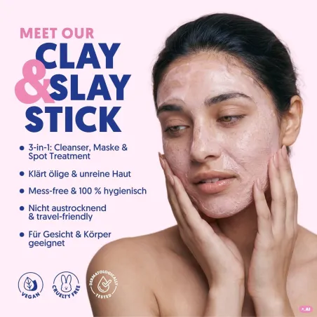 Slay & Glow Duo – Clay & Slay Stick & Glass Skin Mask | A.N.D. beauty