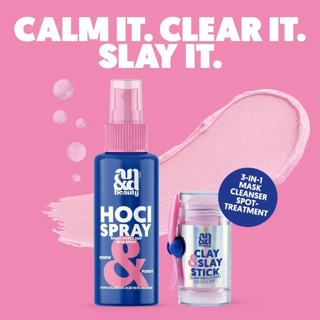 Calm & Slay Duo – HOCl Spray & Clay & Slay Stick | A.N.D. beauty