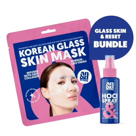 Glass & Reset Duo – Glass Skin Maske + HOCl Spray | A.N.D. beauty
