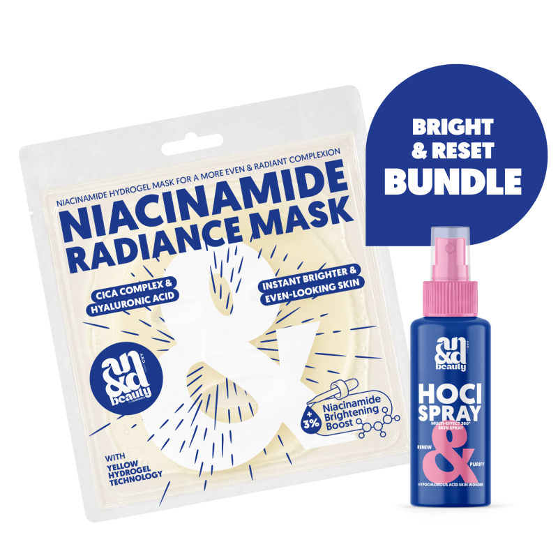 Bright & Reset Duo – Niacinamide Maske + HOCl Spray | A.N.D. beauty