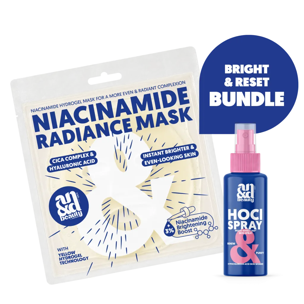 Bright & Reset Duo – Niacinamide Maske + HOCl Spray | A.N.D. beauty