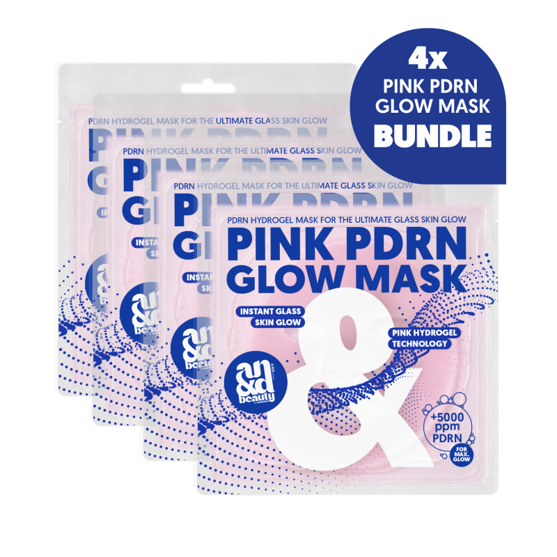 Pink PDRN Glow Mask 4er-Set | A.N.D. beauty