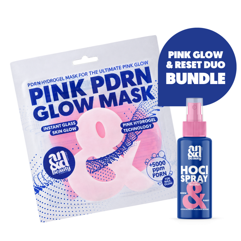 Pink Glow & Reset Duo – PDRN Maske + HOCl Spray | A.N.D. beauty