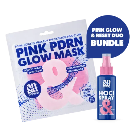 Pink Glow & Reset Duo – PDRN Maske + HOCl Spray | A.N.D. beauty