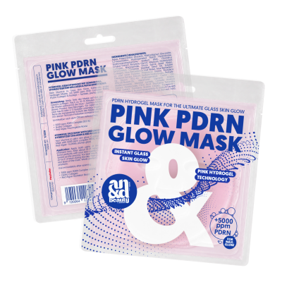 Pink PDRN Glow Mask – Hydrogel Face Mask | A.N.D. beauty