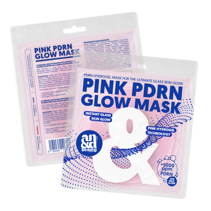 Pink PDRN Glow Mask – Hydrogel Face Mask | A.N.D. beauty