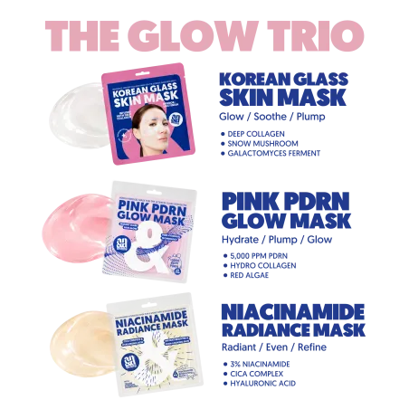 The Glow Trio – 3 Hydrogel-Masken | A.N.D. beauty