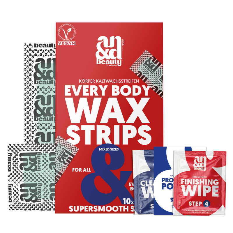 Body Wax Strips – Kaltwachsstreifen für alle Körperstellen | A.N.D. Beauty