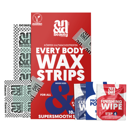 Body Wax Strips – Kaltwachsstreifen für alle Körperstellen | A.N.D. Beauty
