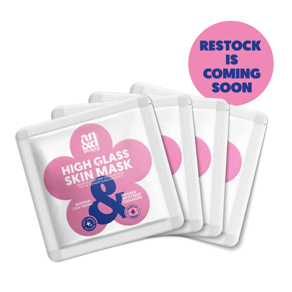 A.N.D. beauty – The High Glass Skin Mask 4-Pack | Korean Glow Deal