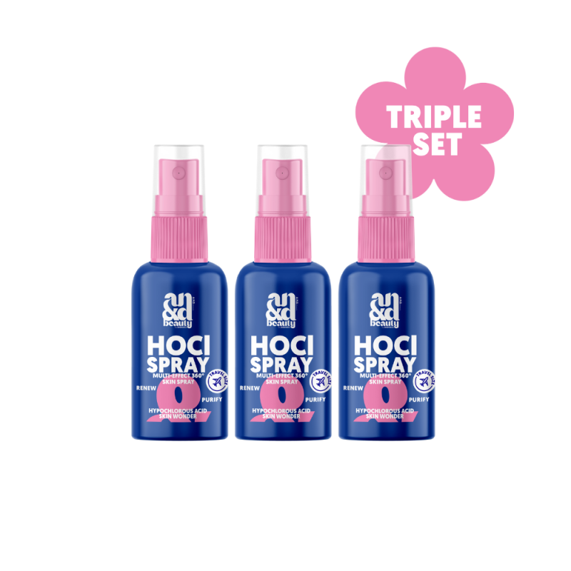 A.N.D. beauty HOCl Spray Mini Triple Glow Set