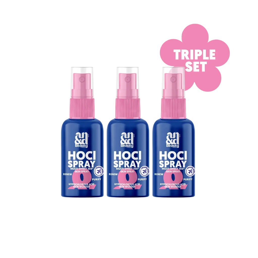 A.N.D. beauty HOCl Spray Mini Triple Glow Set