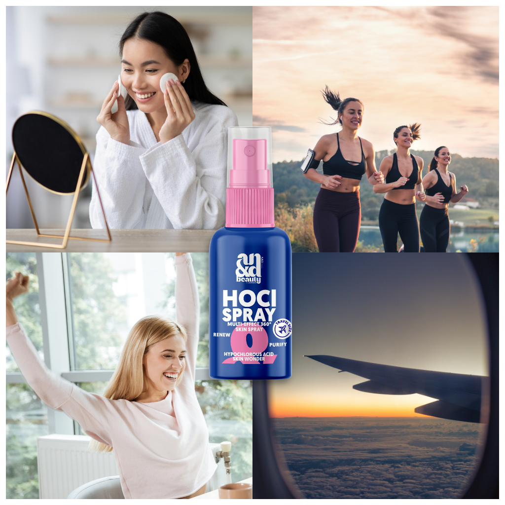 A.N.D. beauty HOCl Spray Mini Triple Glow Set