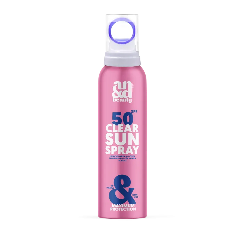 Clear Sun Spray LSF 50 – Transparent. Easy. High Protection. | A.N.D. Beauty
