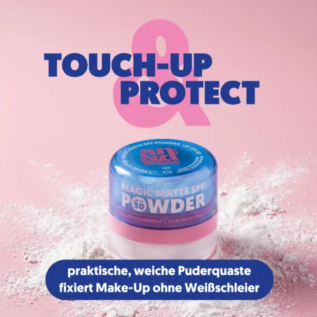 Magic Matte SPF Powder SPF 30 Touch-up & SPF practical powder puff