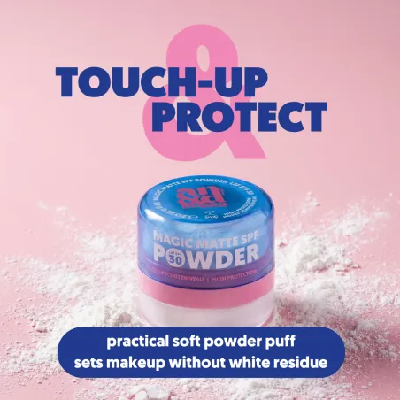 Magic Matte SPF Powder SPF 30 Touch-up & SPF practical powder puff