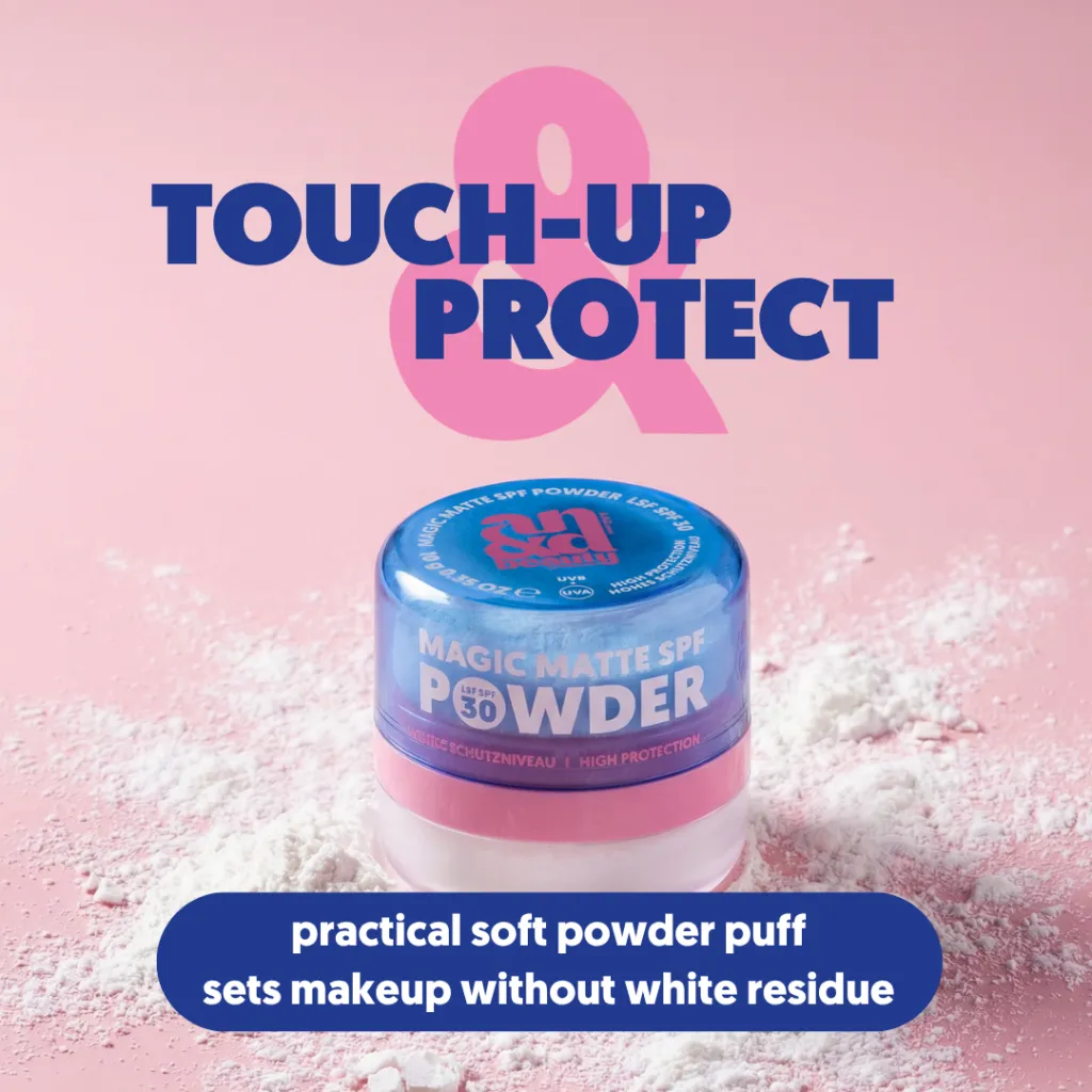 Magic Matte SPF Powder SPF 30 Touch-up & SPF praktische Puderquaste