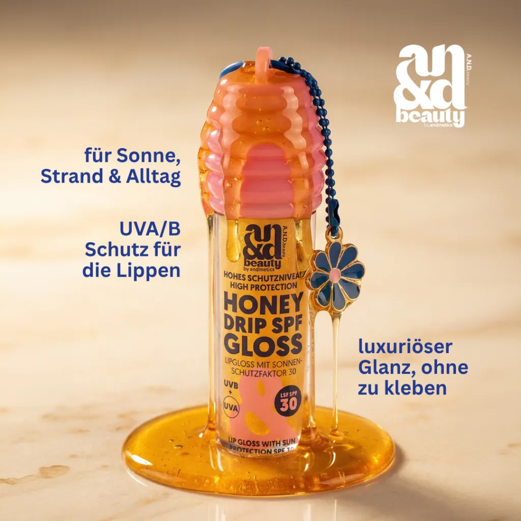 Honey Drip SPF Gloss SPF 30 für Sonne, Strand und Alltag, luxuriöser Glanz