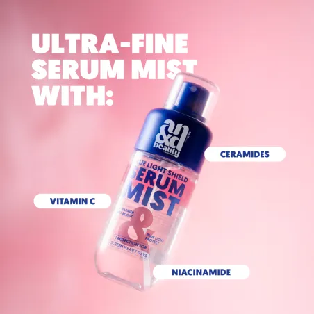 Inhaltsstoffe Blue Light Serum Mist mit Vitamin C, Niacinamid, Ceramiden