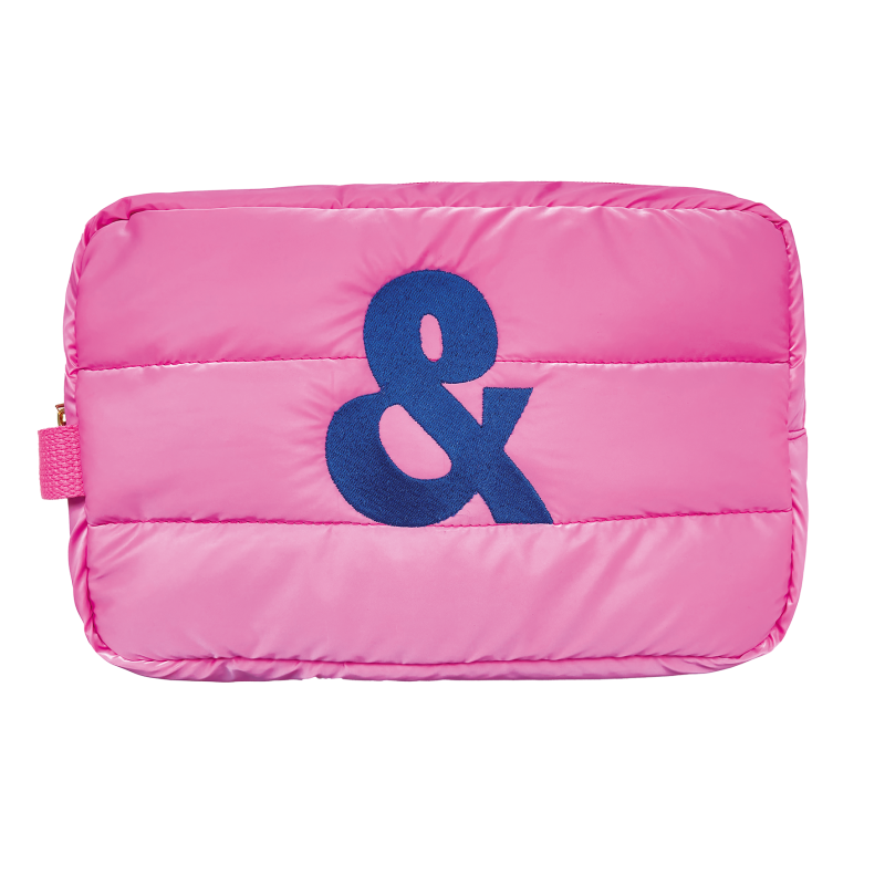 A.N.D. beauty Organizer Pink Puffy Bag