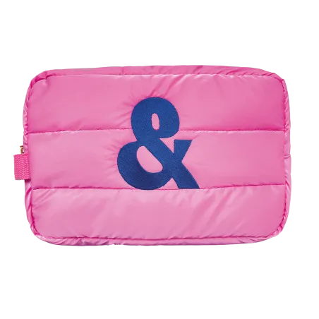 A.N.D. beauty Organizer Pink Puffy Bag